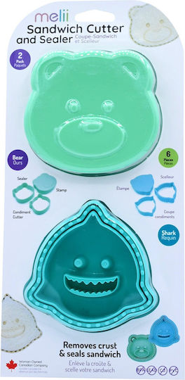 3 In 1 Forme Animale Pentru Sandwich, Melii, Urs Si Rechin