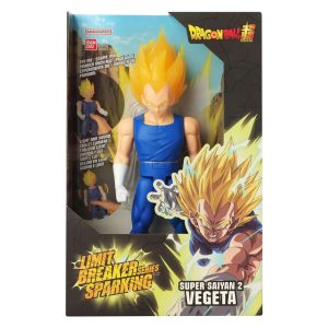 BANDAI FIGURINA DRAGON BALL LIMIT BREAKER SPARKING SUPER SAIYAN 2 VEGETA CU SUNETE SI LUMINI 30CM
