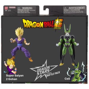 BANDAI SET 2 FIGURINE DRAGON BALL DRAGON STARS BATTLE PACK SUPER SAIYAN 2 GOHAN SI CELL