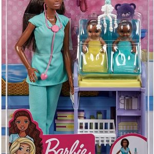 BARBIE CARIERE SET CU PAPUSA DOCTOR PEDIATRU