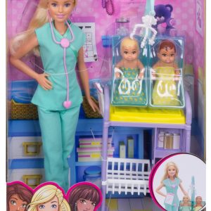 BARBIE CARIERE SET MOBILIER CU PAPUSA DOCTOR PEDIATRU