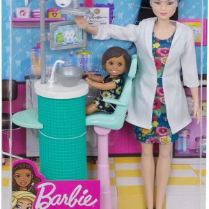 BARBIE CARIERE SET MOBILIER CU PAPUSA DOCTOR STOMATOLOG