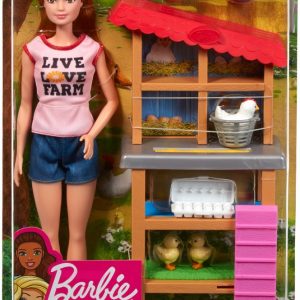 BARBIE CARIERE SET MOBILIER CU PAPUSA LA FERMA