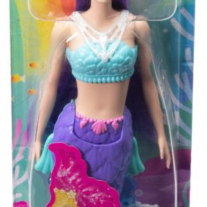BARBIE DREAMTOPIA PAPUSA SIRENA CU PAR MOV SI COADA MOV