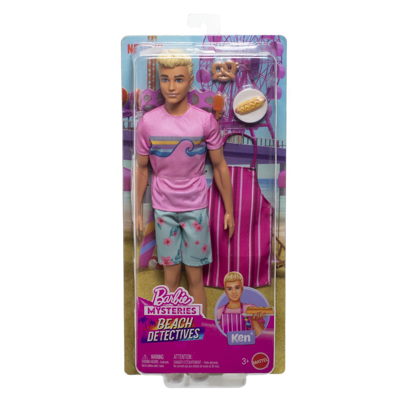 BARBIE MYSTERIES DETECTIVI PE PLAJA PAPUSA KEN CU ACCESORII