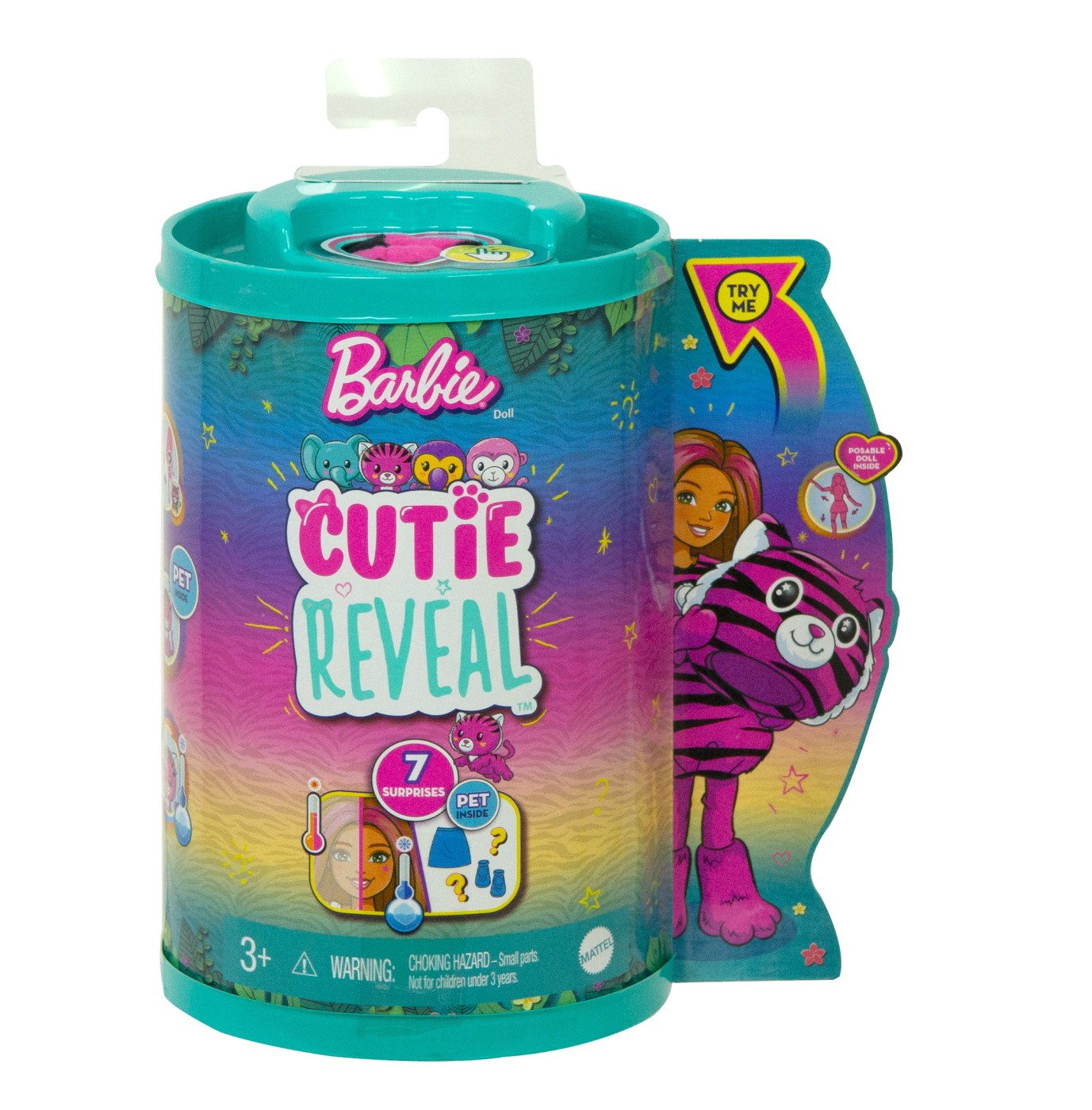 Barbie Papusa Chelsea Cutie Reveal Tigru