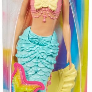 BARBIE PAPUSA DREAMTOPIA SIRENA CU PARUL ROZ