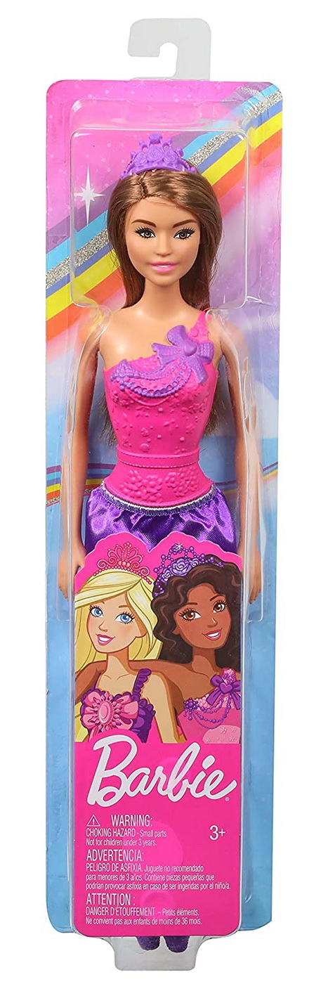 Barbie Papusa Printesa Cu Rochita Mov