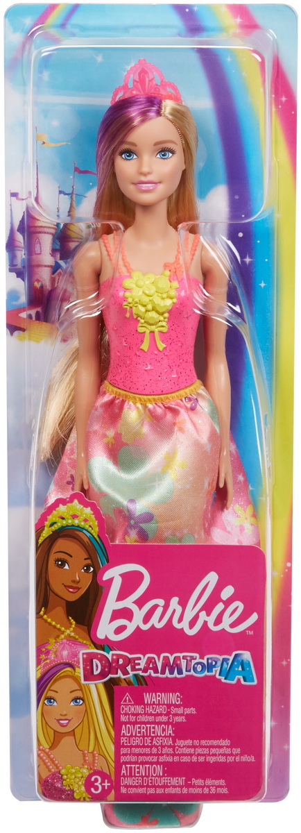 Barbie Papusa Printesa Dreamtopia Cu Coronita Roz