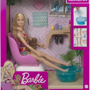 BARBIE SET CU PAPUSA LA SALONUL DE MANICHIURA