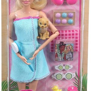 BARBIE SET DE JOACA CU ACCESORII WELLNESS SI SPA