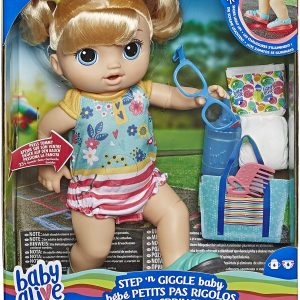 BEBELUS BLOND BABY ALIVE PASESTE SI PANTOFII VOR LUMINA