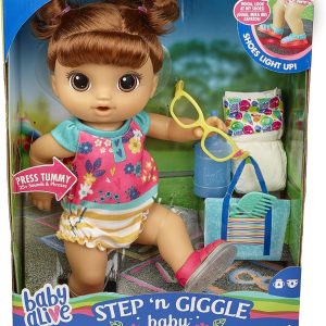 BEBELUS SATEN BABY ALIVE PASESTE SI PANTOFII VOR LUMINA