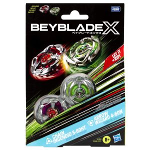 BEYBLADE X PACHET DUO CHAIN INCENDIO 5-60HT SI ARROW WIZZARD 4-60N