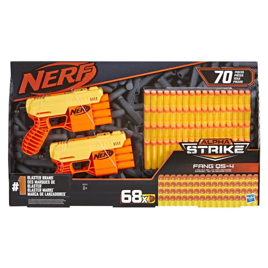 BLASTERE NERF ALPHA STRIKE FANG QS4 CU 68 DE MUNITII