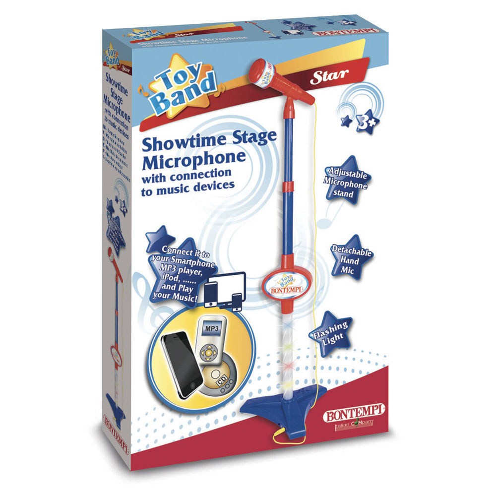 Bontempi Microfon Cu Stativ Albastru