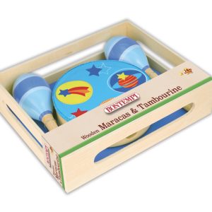 BONTEMPI SET MARACAS SI TAMBURINA DE LEMN