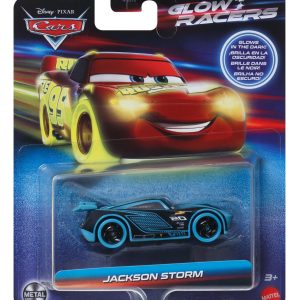 CARS GLOW RACERS MASINUTA METALICA JACKSON STORM SCARA 1 LA 55