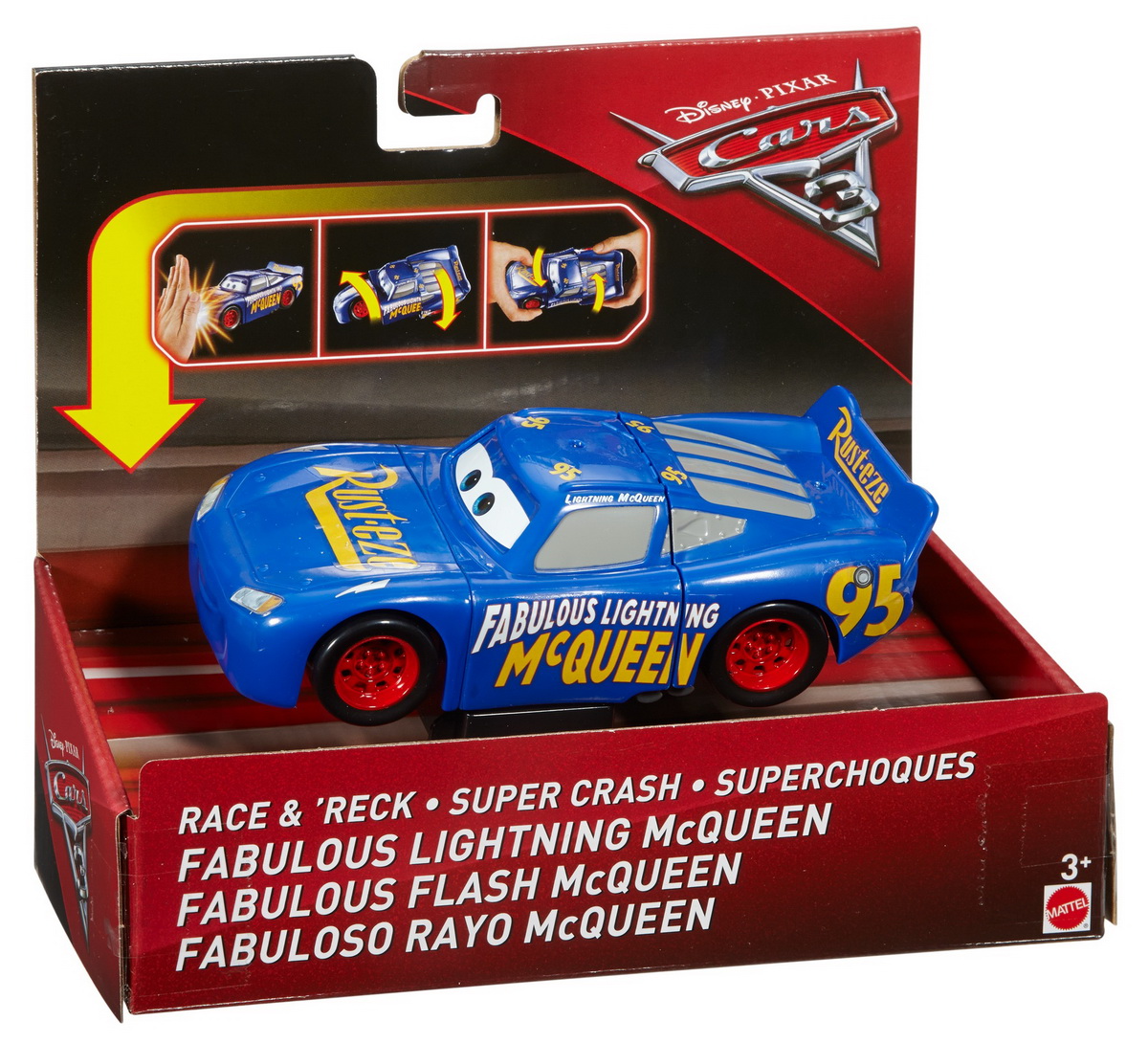 CARS3 Masinute Rasucite Mcqueen Albastru