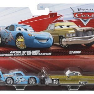 CARS3 SET 2 MASINUTE METALICE FULGER MCQUEEN BLING BLING SI TEX DINOCO