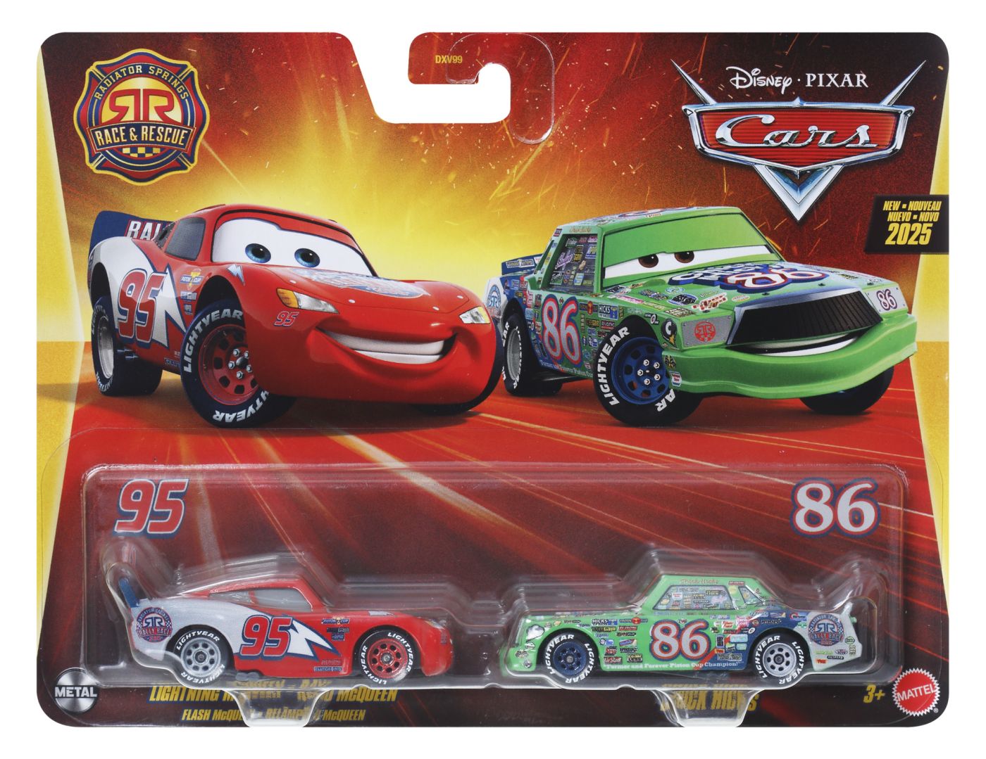 CARS3 Set 2 Masinute Metalice Fulger Mcqueen Si Chick Hicks