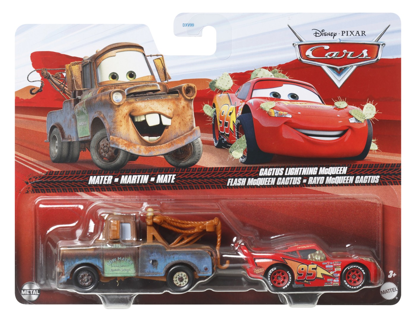 CARS3 Set 2 Masinute Metalice Martin Si Cactus Fulger Mcqueen