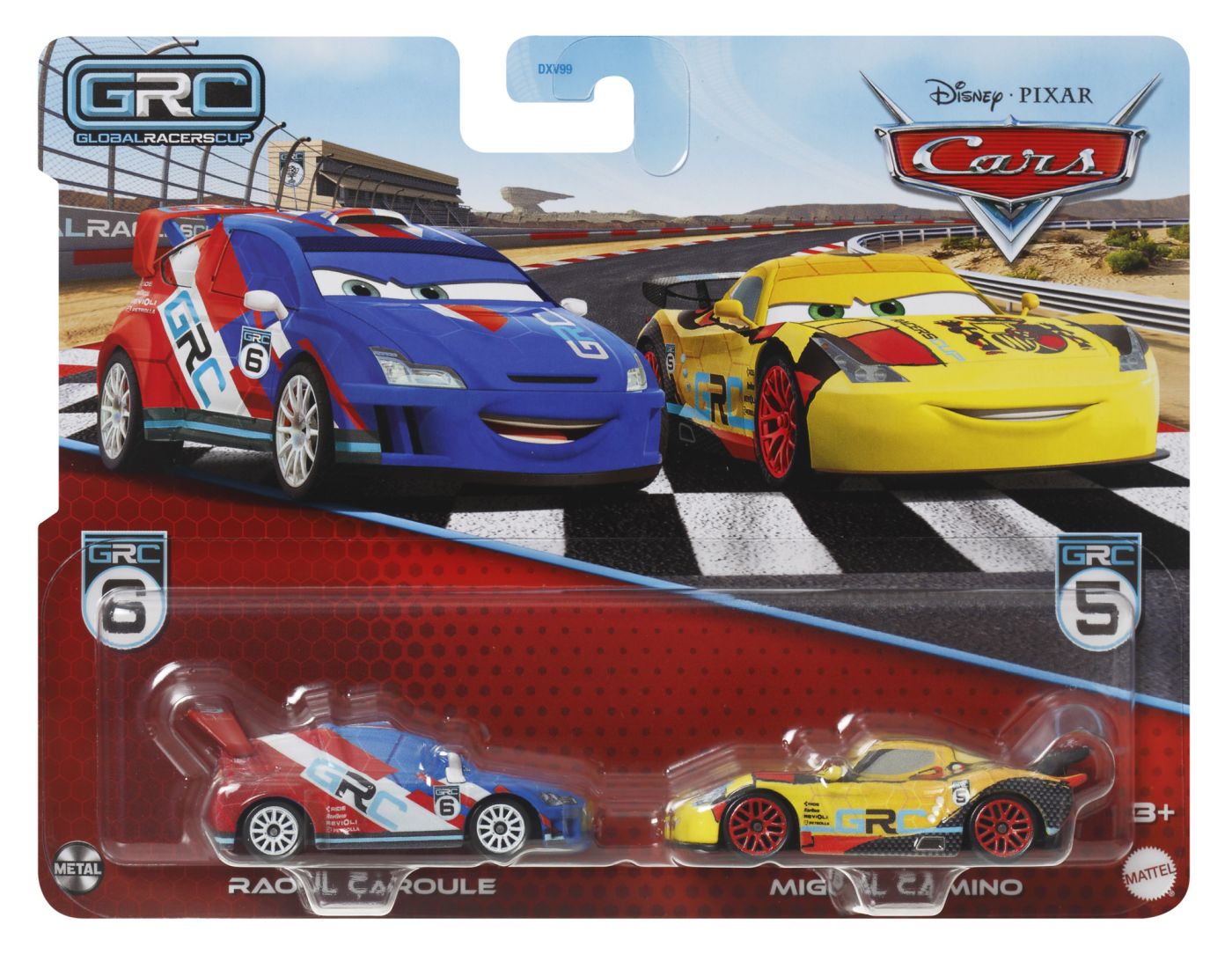 CARS3 Set 2 Masinute Metalice Raoul Caroule Si Miguel Camin
