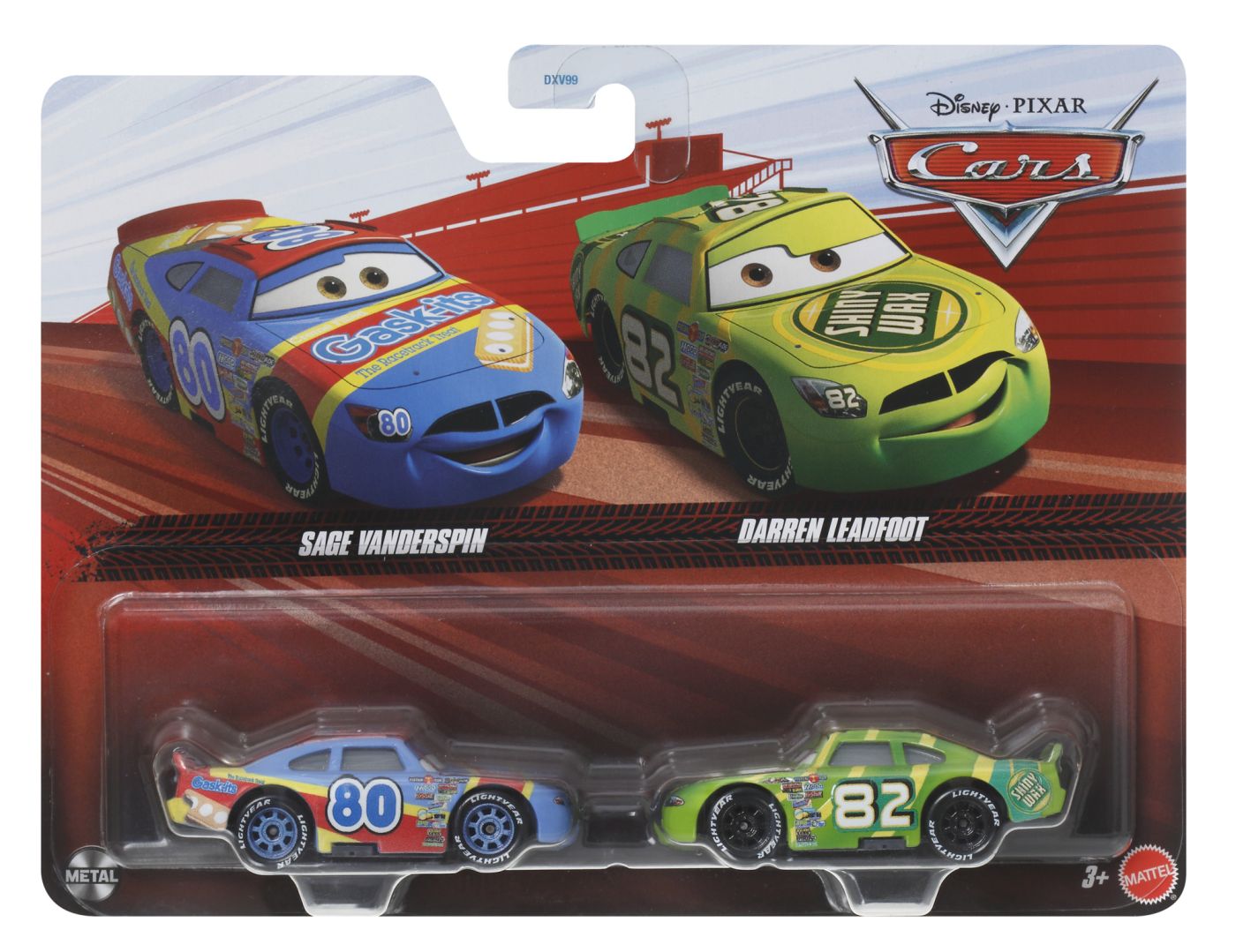 CARS3 Set 2 Masinute Metalice Sage Vanderspin Si Darren Leadfoot
