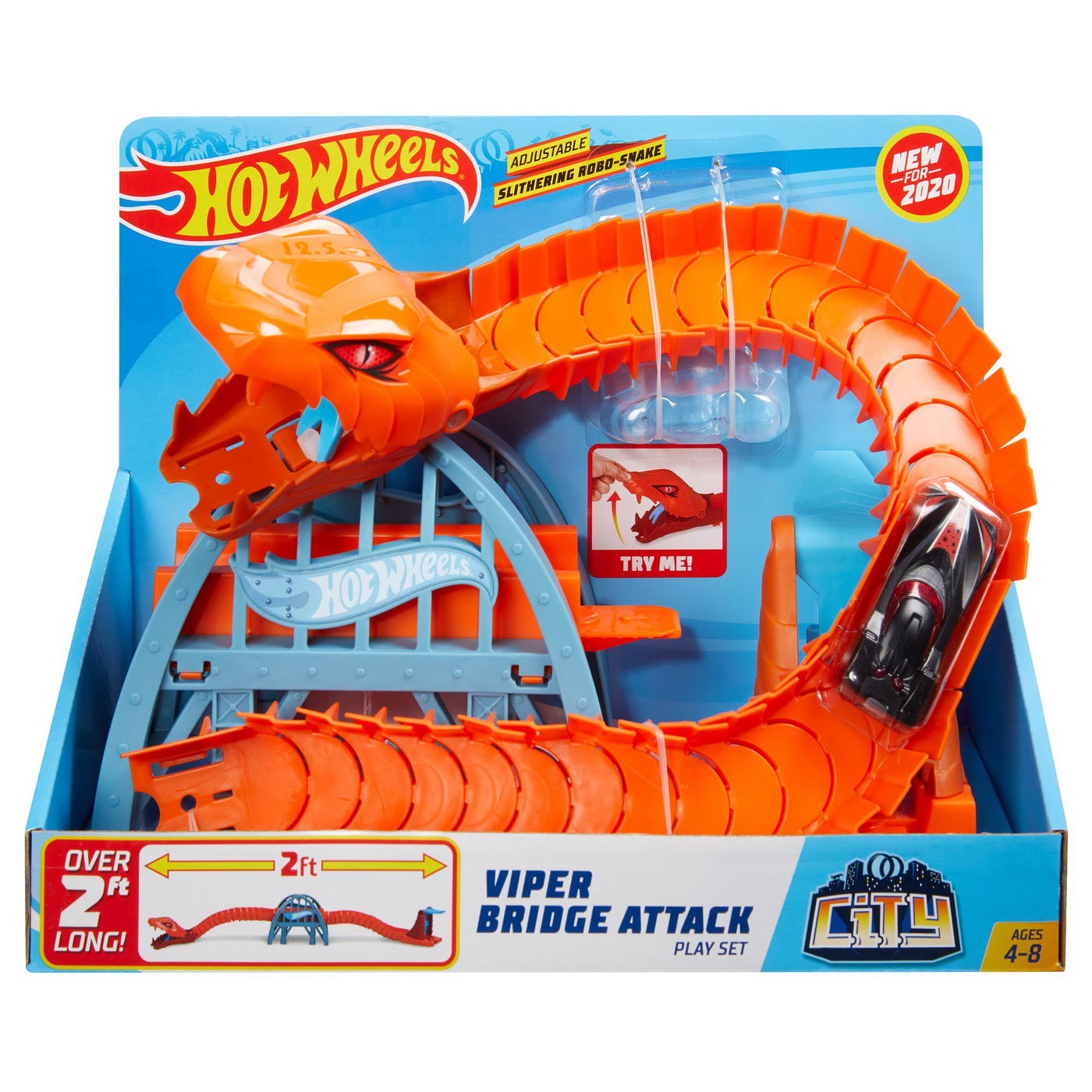 City Cursa Cu Obstacol Hot Wheels Podul Atacului Cobrei