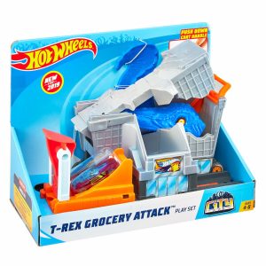 CITY CURSA CU OBSTACOL T-REX ATACA MAGAZINUL ALIMENTAR