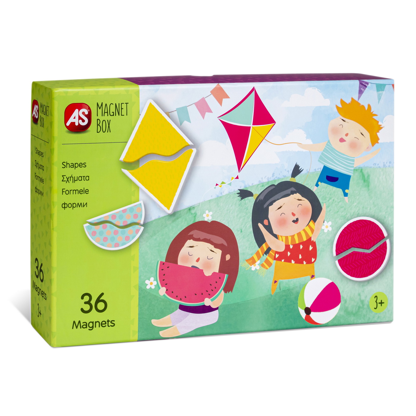 CUTIE MAGNETICA FORME GEOMETRICE CU 36 DE PIESE