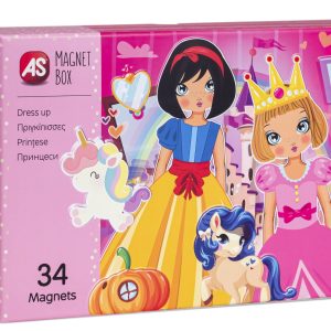 CUTIE MAGNETICA IMBRACA PRINTESELE CU 34 DE PIESE
