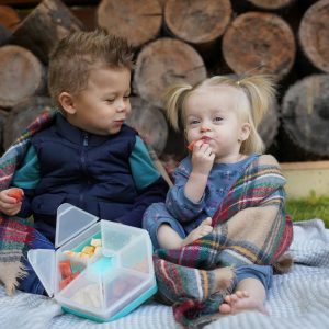 CUTIE SNACK HEXAGON SNACKLE 6 COMPARTMENTE, MELII, PINK