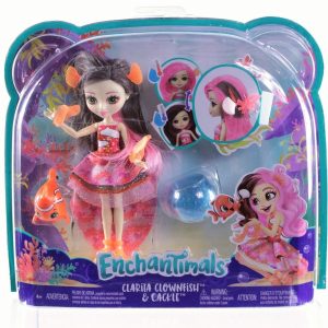 ENCHANTIMALS PAPUSA CLARITA CLOWNFISH CU PAR CE SCHIMBA CULOAREA