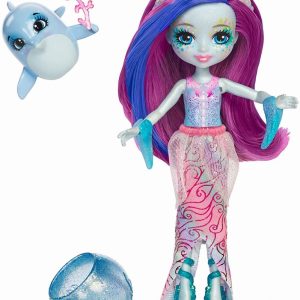 ENCHANTIMALS PAPUSA DOLCE DOLPHIN CU PAR CE SCHIMBA CULOAREA