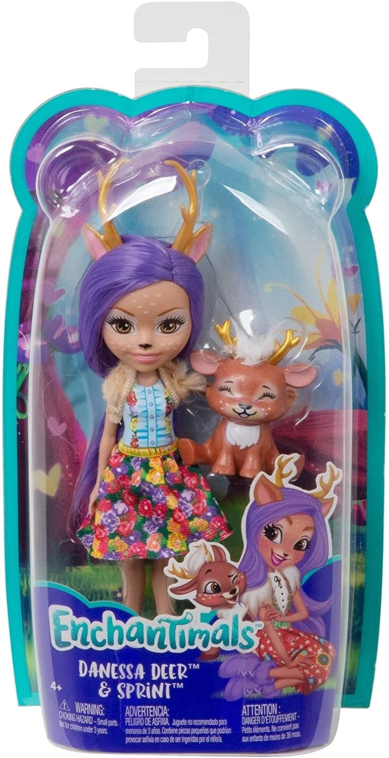 Enchantimals Papusi Cu Animalute Danessa Deer Si Sprint