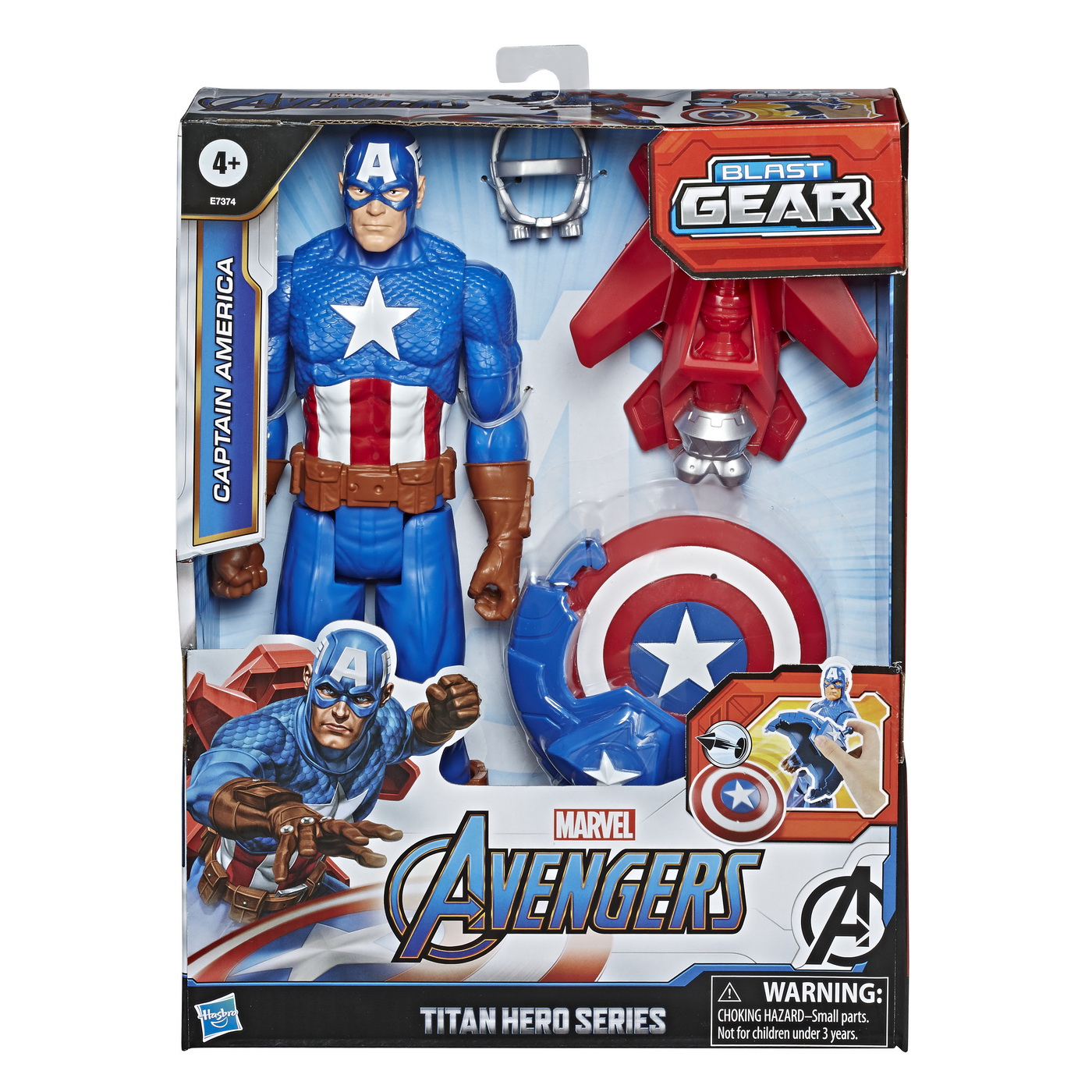 Figurina Avangers Titan Hero Blast Gear: Captain America 30 Cm