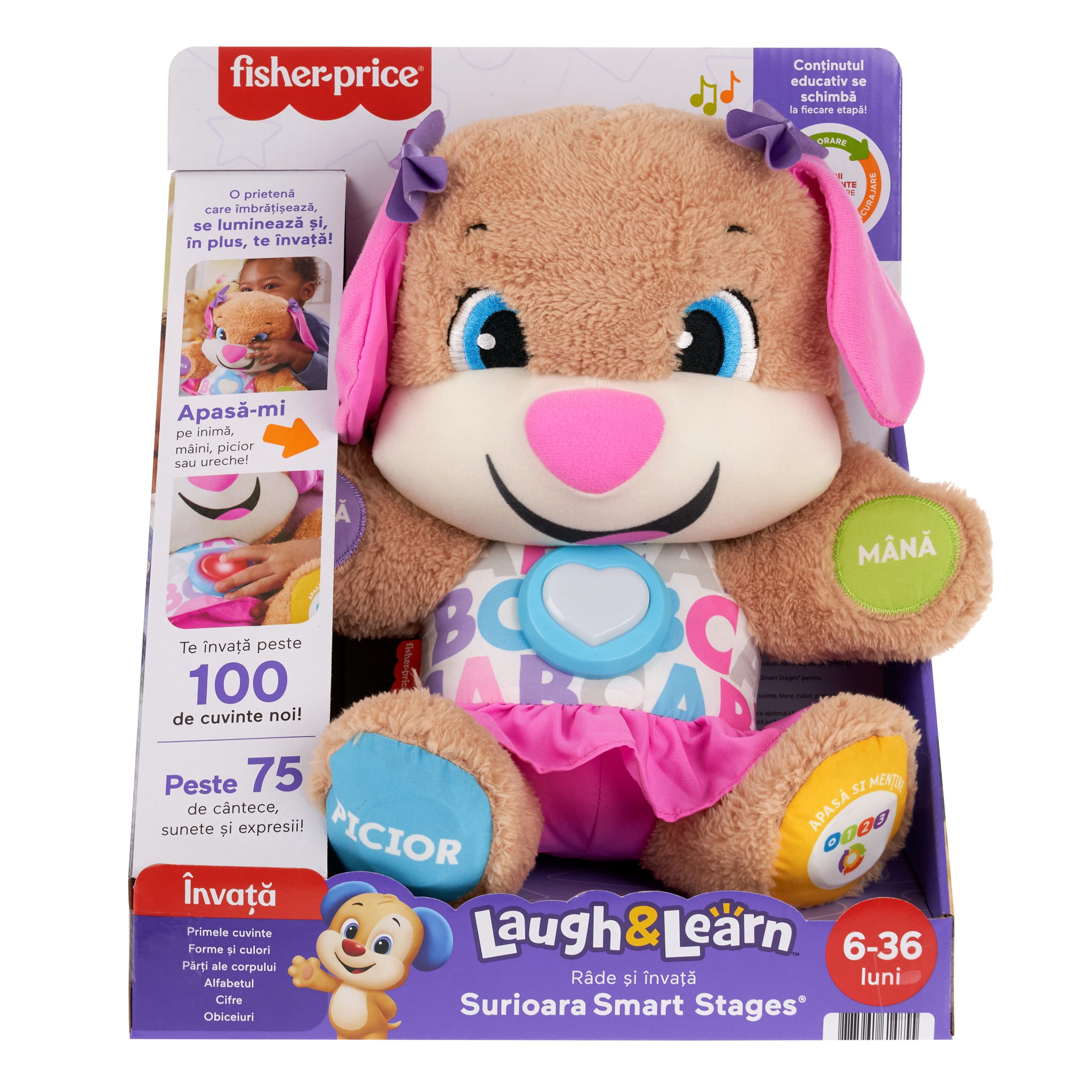 Fisher Price Catelusa Sis Vorbeste In Limba Romana