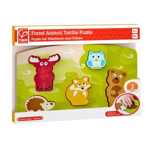 HAPE PUZLLE TACTIL - ANIMALELE DIN PADURE