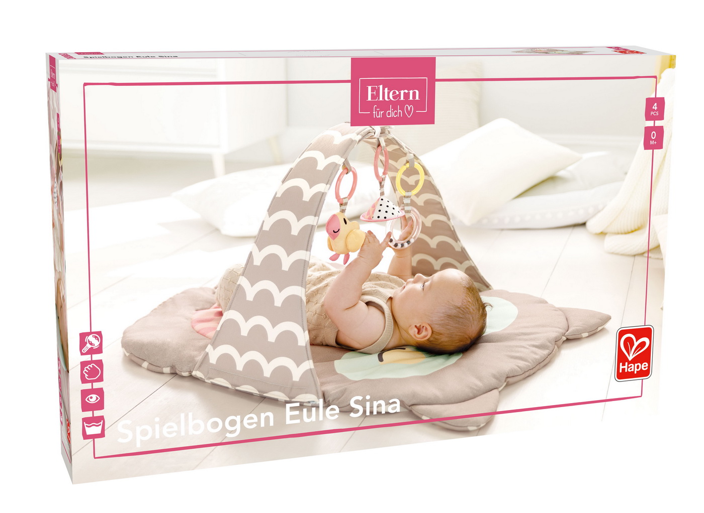 HAPE SPATIU DE JOACA PENTRU BEBELUSI CU 3 JUCARII