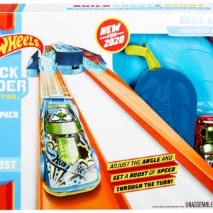 HOT WEELS TRACK BUILDER ELEMENTE PISTA CURBA CU BOOSTER