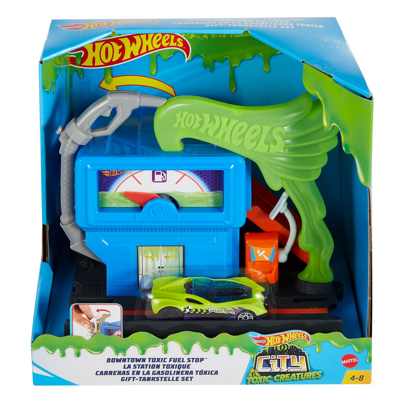 Hot Wheels Benzinaria Toxica Cu Masinuta Inclusa