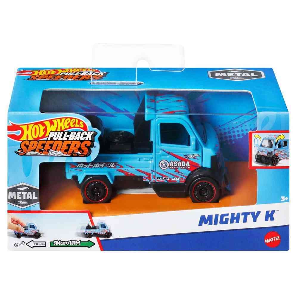 Hot Wheels Masinuta Metalica Cu Sistem Pull Back Mighty K Scara 1:43