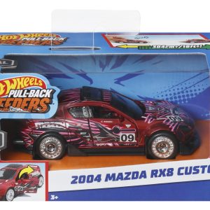 HOT WHEELS MASINUTA METALICA CU SISTEM PULL BACK MAZDA 2004 RX8 CUSTOM SCARA 1:43