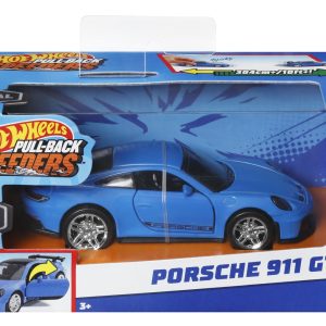 HOT WHEELS MASINUTA METALICA CU SISTEM PULL BACK PORSCHE 911 GT3 SCARA 1:43
