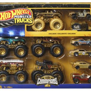 HOT WHEELS MONSTER TRUCK 50 BIGFOOT SET 11 VEHICULE TROPHY CHAMPIONS