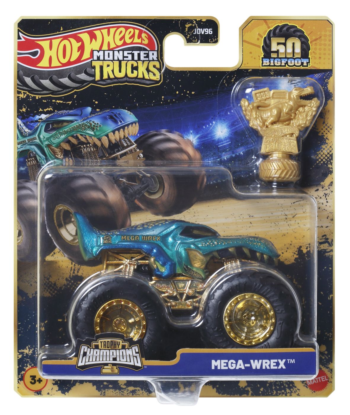 Hot Wheels Monster Truck 50 Bigfoot Trophy Champions Masinuta Mega Wrex Scara 1 La 64