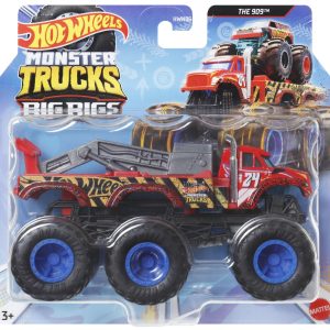 HOT WHEELS MONSTER TRUCK BIG RIGS MASINUTA METALICA CU 6 ROTI THE 909 SCARA 1:64