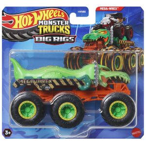 HOT WHEELS MONSTER TRUCK BIG RIGS MASINUTA METALICA CU 6 ROTI MEGA-WREX SCARA 1 LA 64