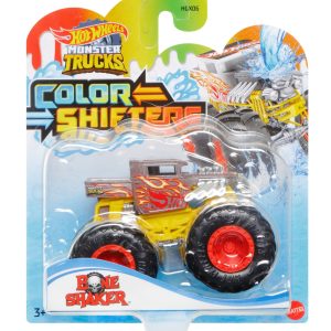 HOT WHEELS MONSTER TRUCK CAMION BONE SHAKER CU CULORI SCHIMBATOARE SCARA 1:64